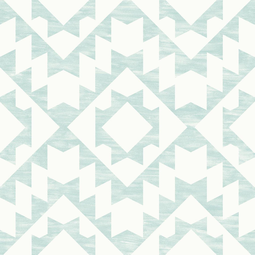 Brewster Home Fashions Fantine Geometric Mint Wallpaper