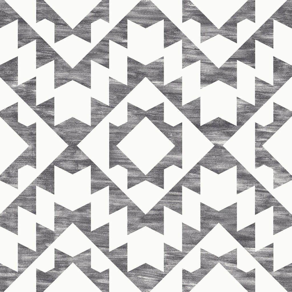 Brewster Home Fashions Fantine Black Geometric Wallpaper