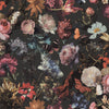 Brewster Home Fashions Esta Home Design Department Zarinda Flowers Dark Grey Wallpaper