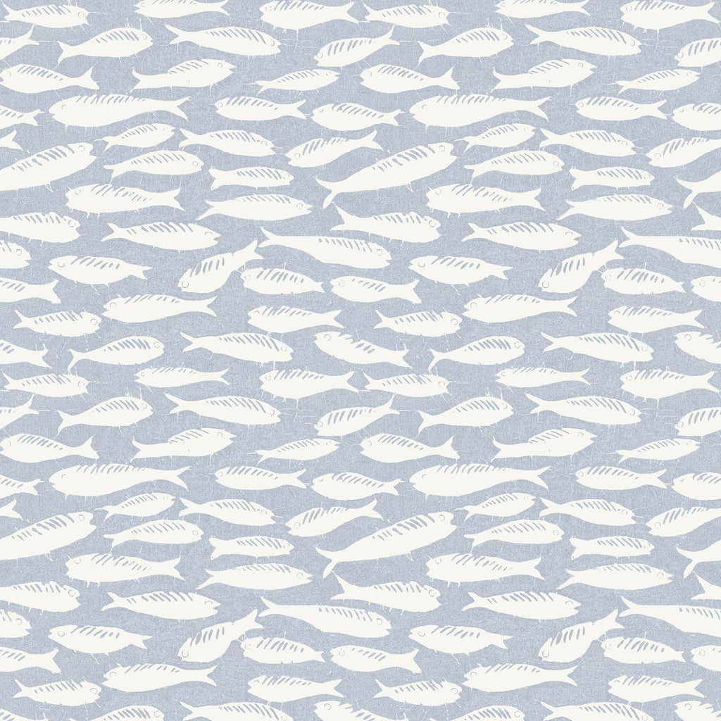 Brewster Home Fashions Nunkie Sardine Denim Wallpaper