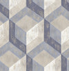 A-Street Prints Trilogy Geometrics Blue Wallpaper