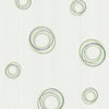 Brewster Home Fashions Fleming Green Geo Swirl Wallpaper