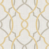 Brewster Home Fashions Nuwallpaper None Graphics Taupe & Yellow Wallpaper