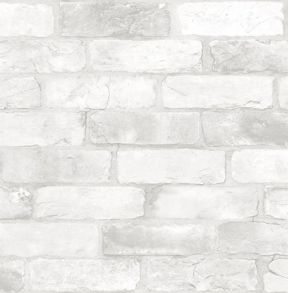 Brewster Home Fashions Loft White Brick Peel & Stick Wallpaper