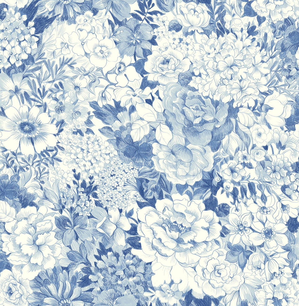 Brewster Home Fashions Indigo Empress Garden Peel & Stick Wallpaper