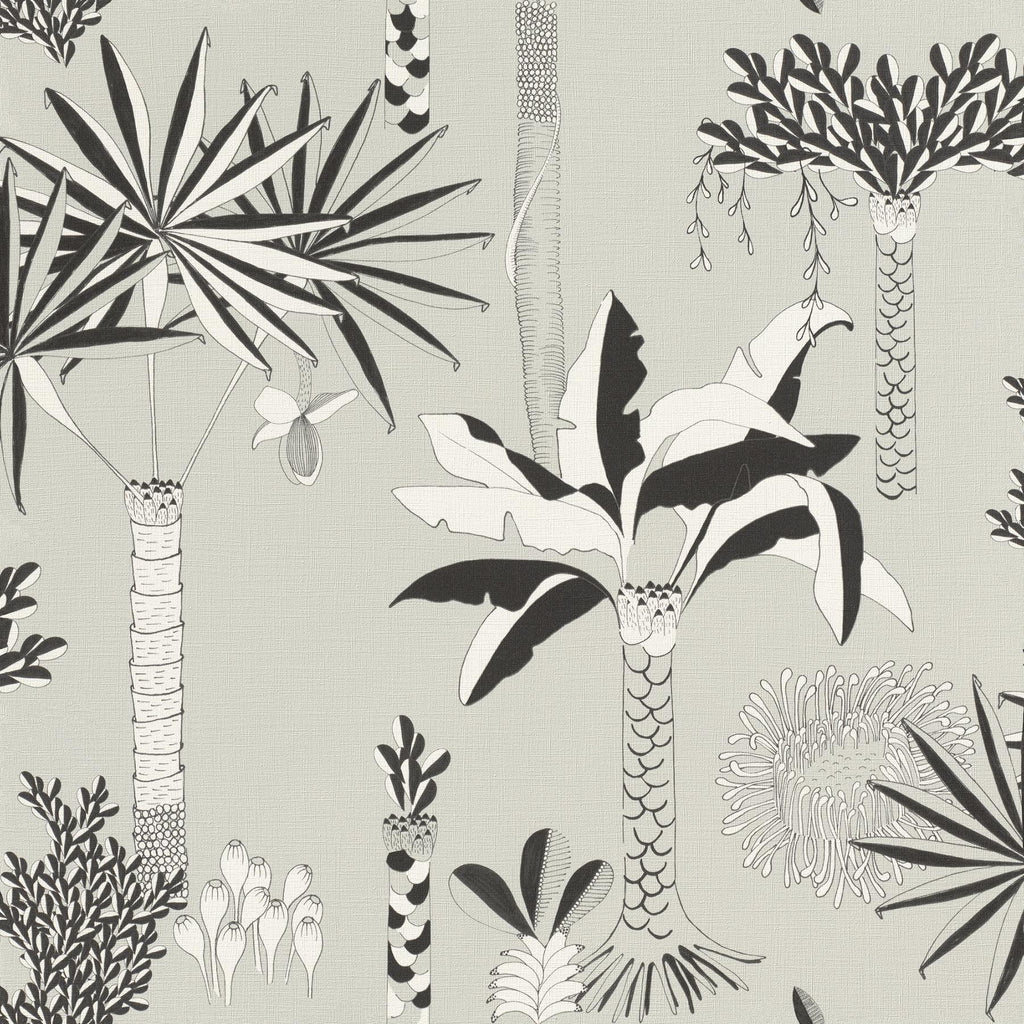 Brewster Home Fashions Sanjay Tropical Grove Grey Wallpaper