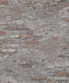 Brewster Home Fashions Rasch Rasch Brick Grey Wallpaper