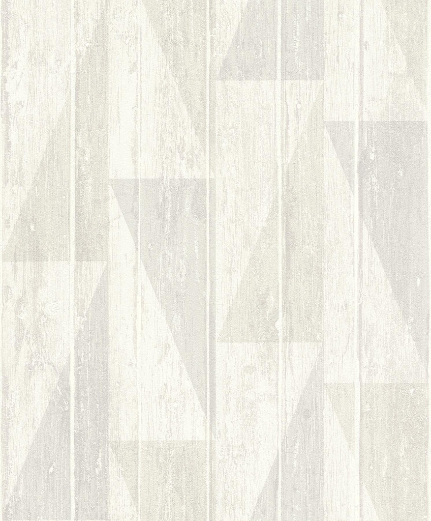 Brewster Home Fashions Nilsson White Geometric Wood Multicolor Wallpaper