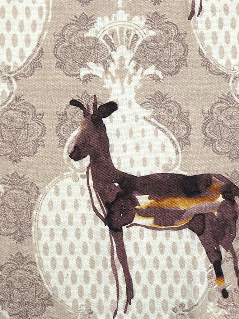 Christian Fischbacher Chamonix Aubergine Fabric