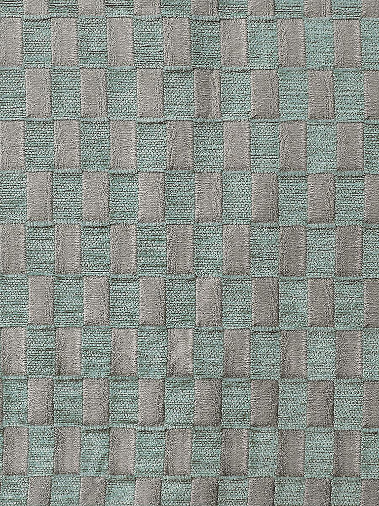 Aldeco Damier Seafoam Fabric