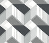 York Graphic Geo Black/White Wallpaper