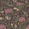 A-Street Prints Annelie Flowers Wine Wallpaper