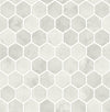 Seabrook Inlay Hexagon Cream Neutral Wallpaper