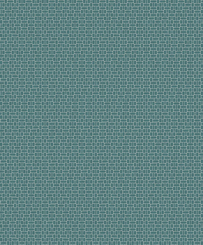 Seabrook Capsule Geometric Teal Wallpaper