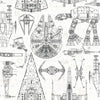 Roommates Star Wars Blueprint Peel And Stick Blue Wallpaper