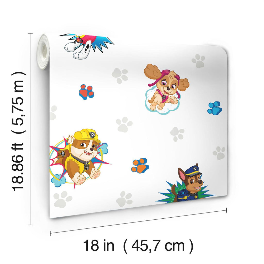 RoomMates Paw Patrol Peel & Stick blue/red Wallpaper