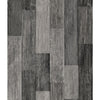 Roommates Weathered Wood Plank Black Peel And Stick Black Wallpaper