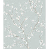 Roommates Cherry Blossom Peel And Stick Blue Wallpaper