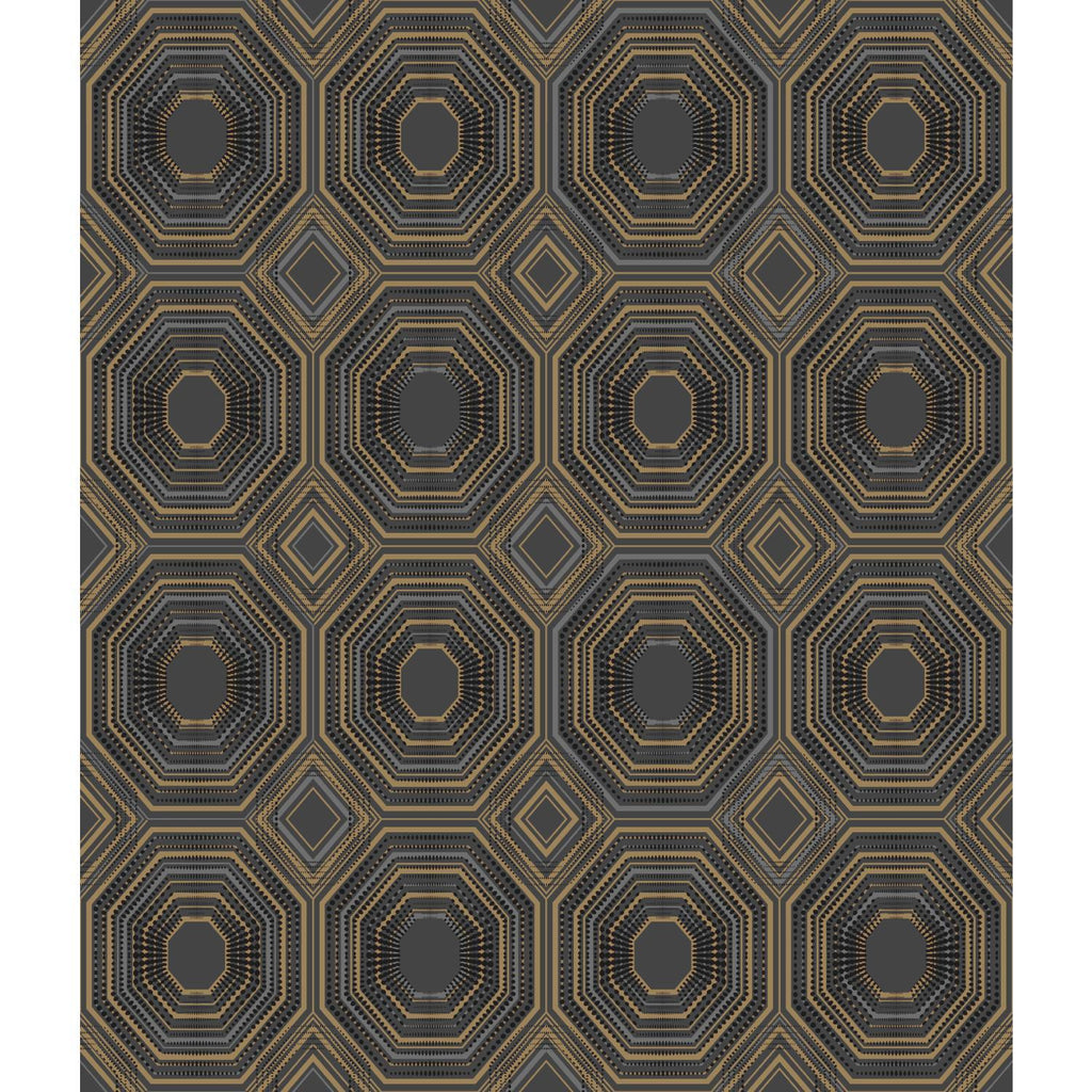 RoomMates Bees Knees Peel & Stick black Wallpaper