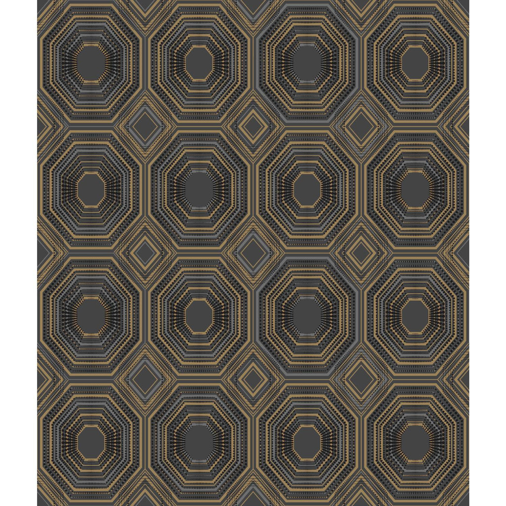 RoomMates Bees Knees Peel & Stick black Wallpaper