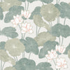 Roommates Lily Pad Peel And Stick Beige Wallpaper