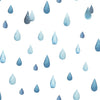 Roommates Clara Jean Raindrops Peel And Stick Blue Wallpaper