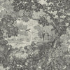 Roommates Jungle Toile Peel And Stick Taupe Wallpaper