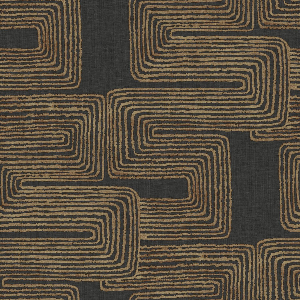 RoomMates Zulu Signature Peel & Stick black/gold Wallpaper