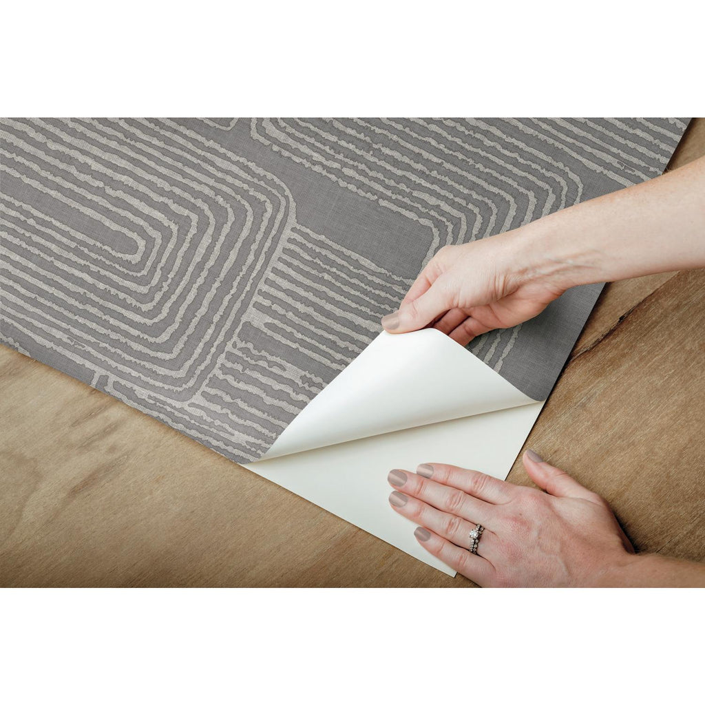 RoomMates Zulu Signature Peel & Stick grey Wallpaper