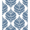 Roommates Hygge Fern Damask Peel And Stick Blue Wallpaper