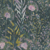 Roommates Dandelion Peel And Stick Black Wallpaper