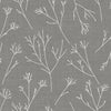 Roommates Twigs Peel And Stick Grey Wallpaper