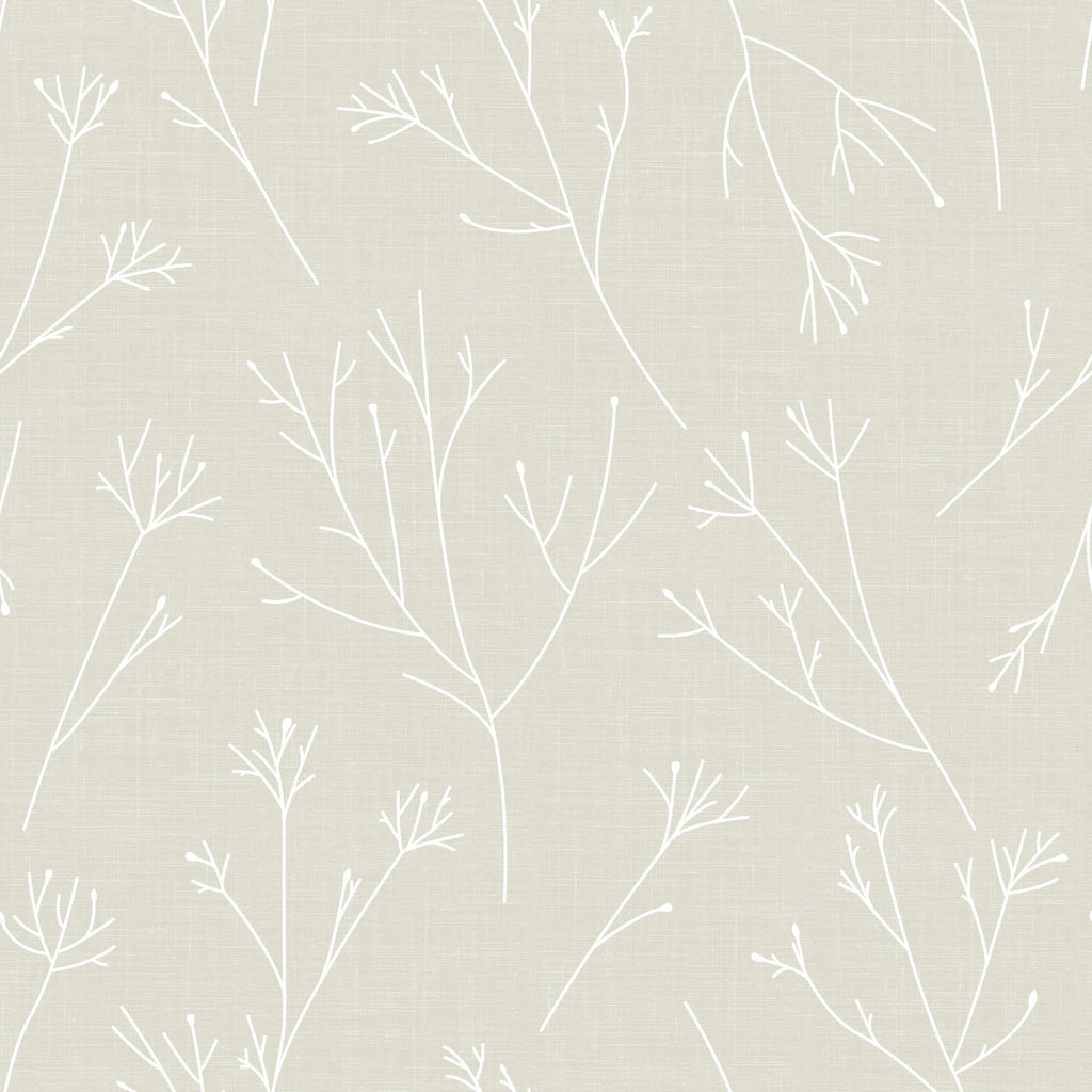 RoomMates Twigs Peel & Stick beige/white Wallpaper