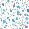 Roommates Terrazzo Branch Peel And Stick Blue Wallpaper