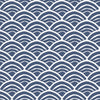 Roommates Coastal Scallop Peel And Stick Blue Wallpaper