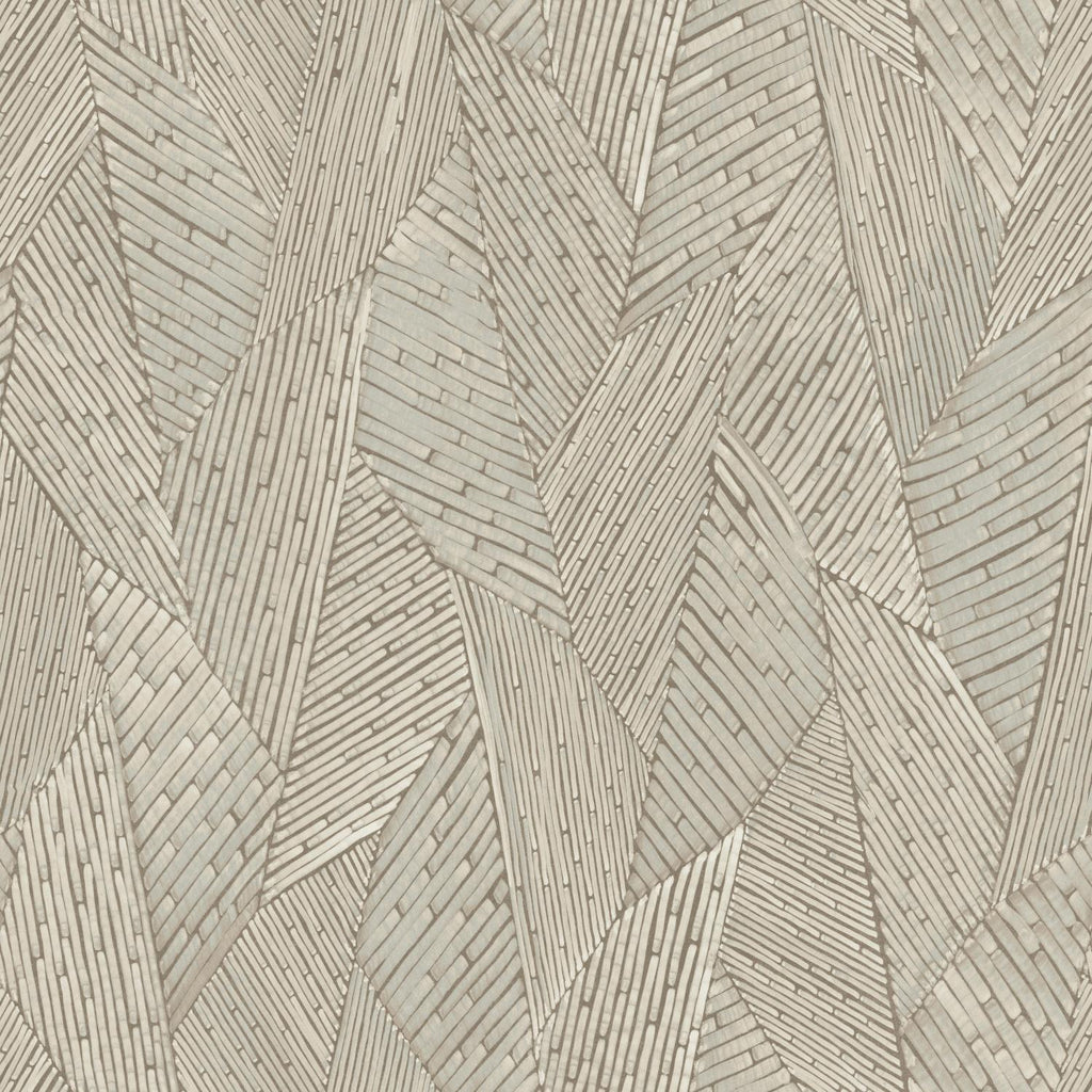 RoomMates Woven Reed Stitch Peel & Stick brown/taupe Wallpaper