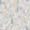 Roommates Spring Forest Pals Peel And Stick Grey Wallpaper