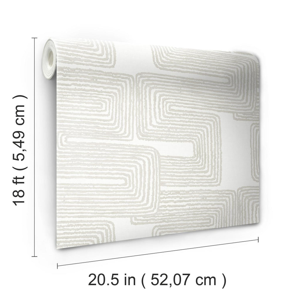 RoomMates Zulu Signature Peel & Stick white Wallpaper