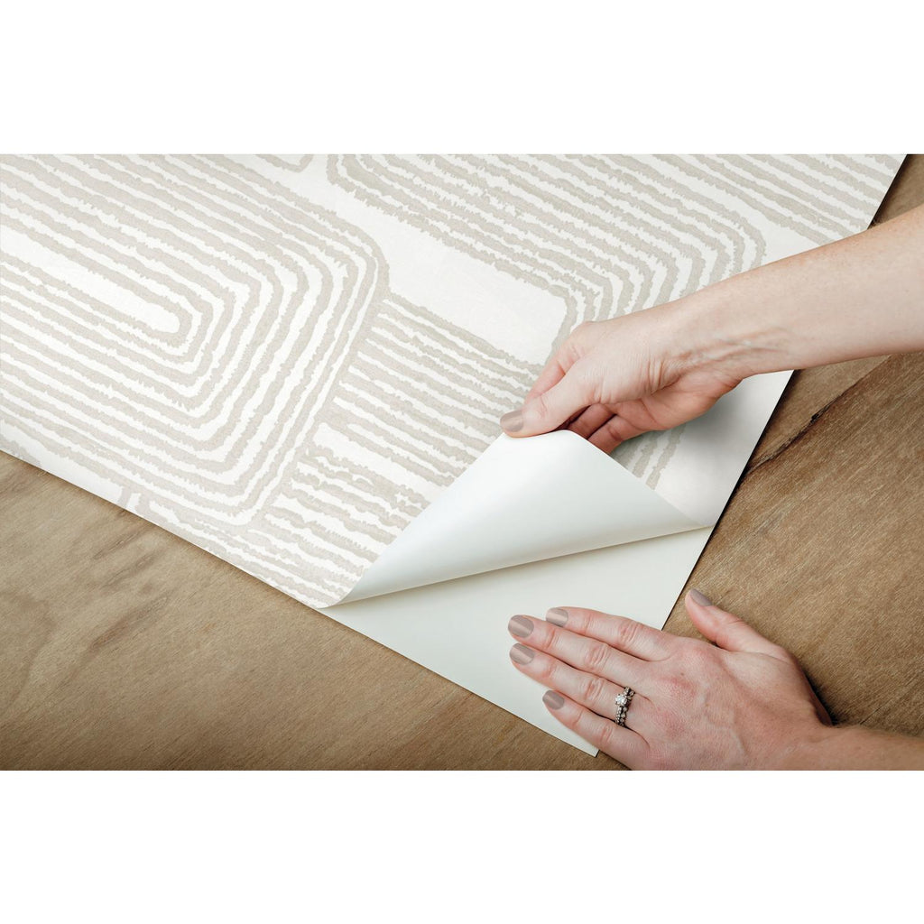 RoomMates Zulu Signature Peel & Stick white Wallpaper