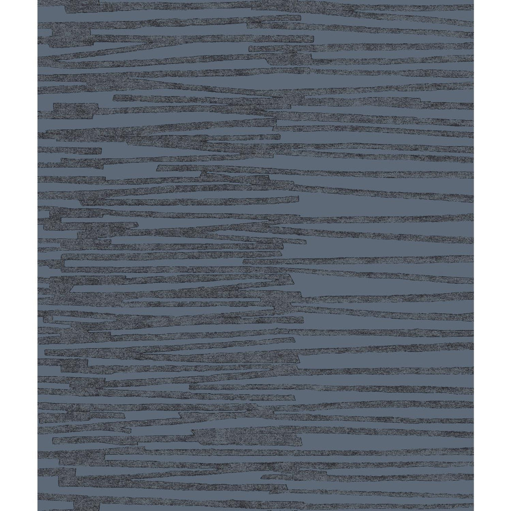 RoomMates Burundi Thatch Peel & Stick blue/navy Wallpaper