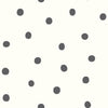 Roommates Dots Peel And Stick Black Wallpaper