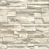 Roommates Natural Stacked Stone Peel And Stick Gray Wallpaper