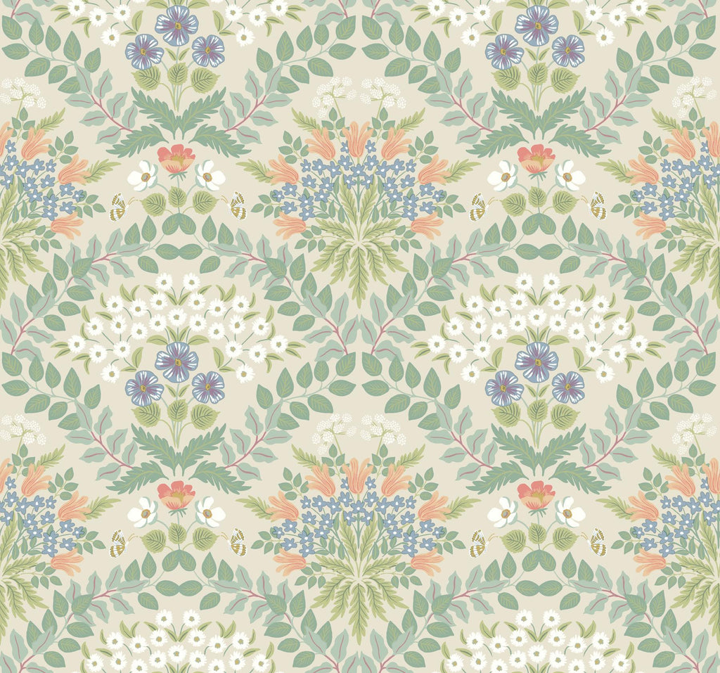 Rifle Paper Co. Bramble Beige/Green Wallpaper