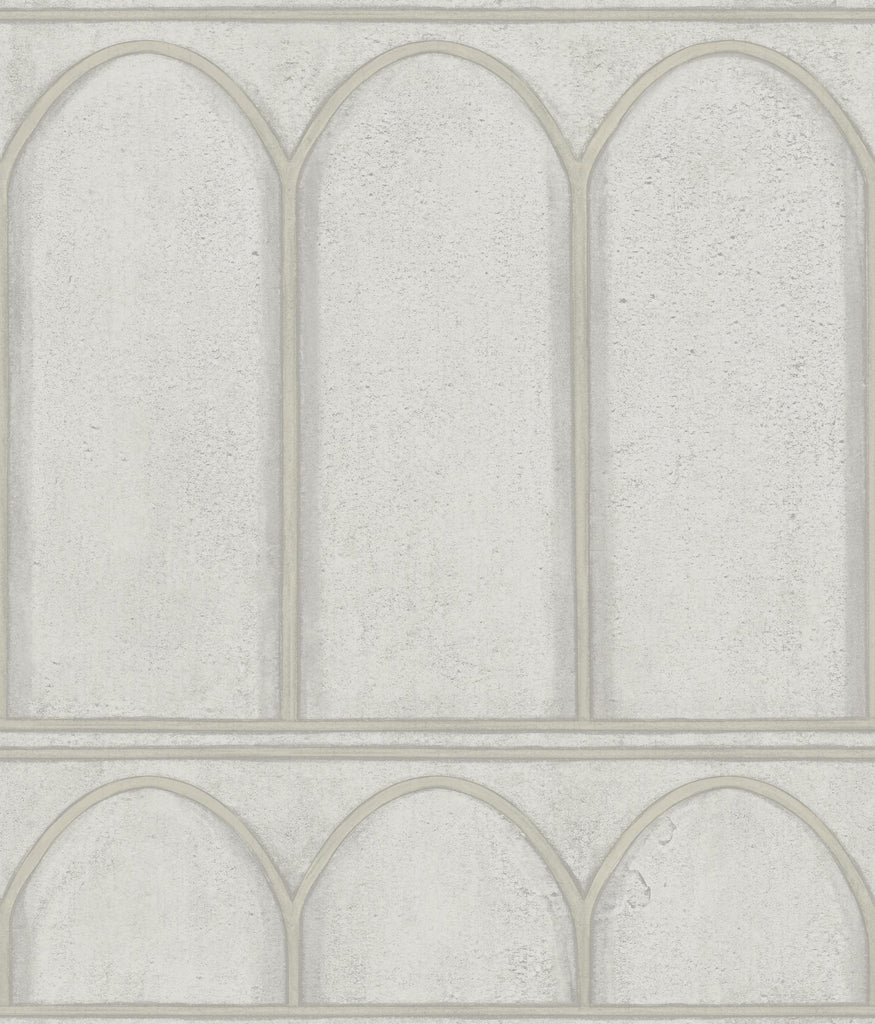 York Arches Gray/Pearl Wallpaper