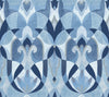 York Malta Blue/Silver Wallpaper