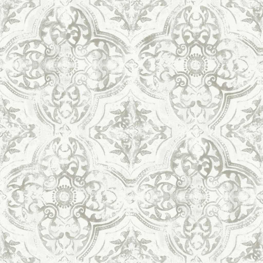 York Quartet White/Neutral Wallpaper