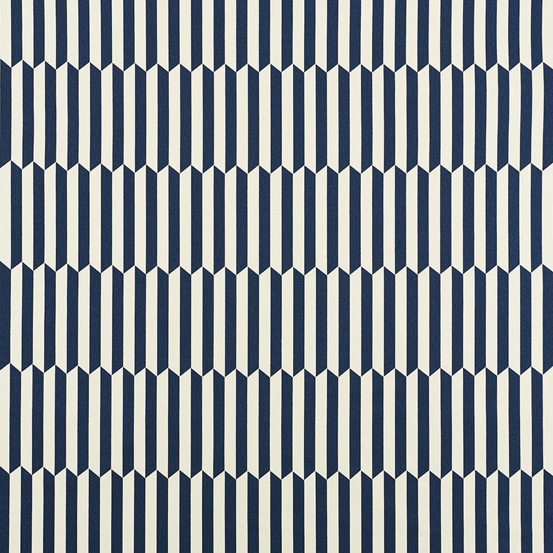 Schumacher Maxwell Navy Fabric