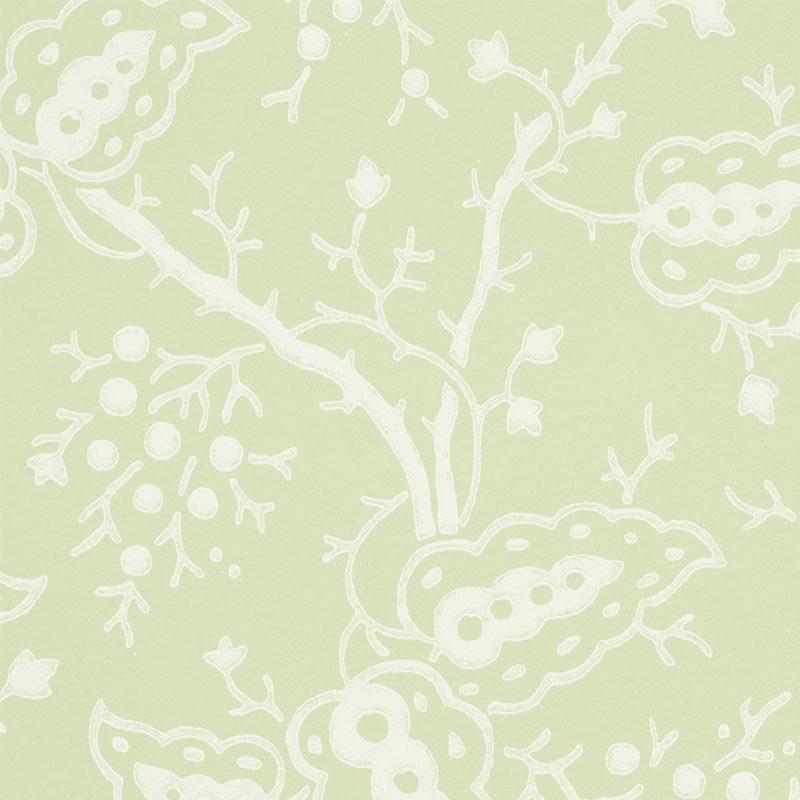 Schumacher Darby Leaf Wallpaper