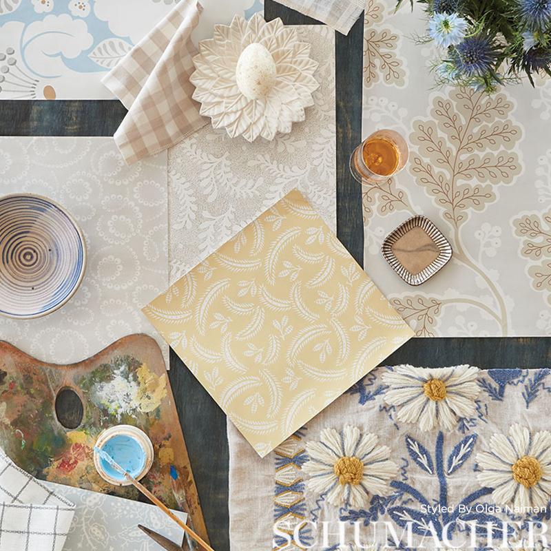 Schumacher Delia Buttercup Wallpaper