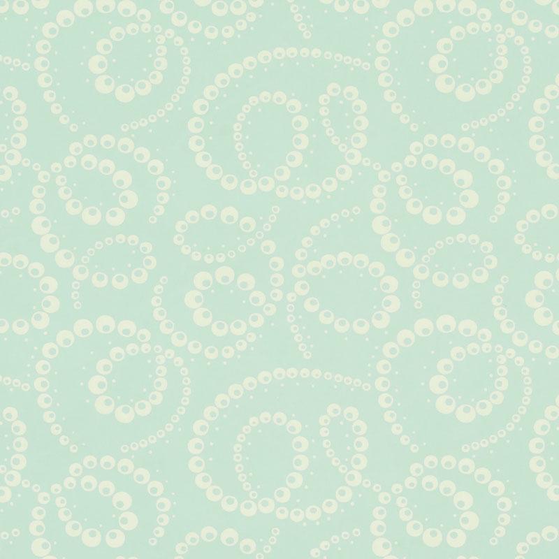 Schumacher Dorian Seafoam Wallpaper